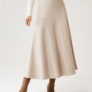 OGL Cream A-Line Skirt